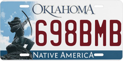 OK license plate 698BMB