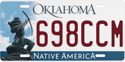OK license plate 698CCM