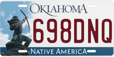 OK license plate 698DNQ