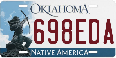 OK license plate 698EDA