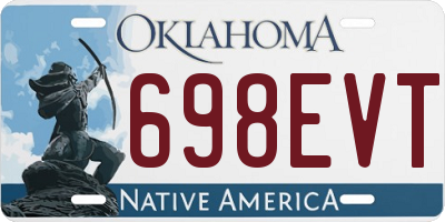 OK license plate 698EVT