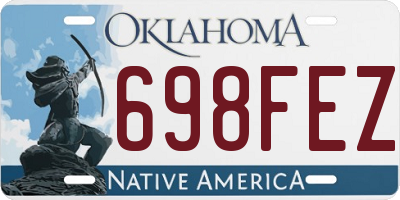 OK license plate 698FEZ