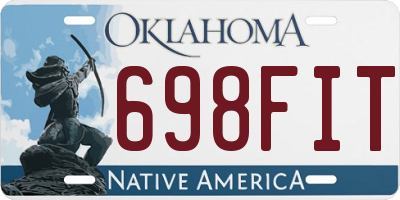 OK license plate 698FIT