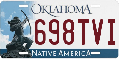 OK license plate 698TVI