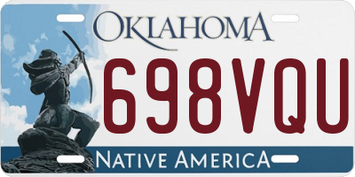 OK license plate 698VQU