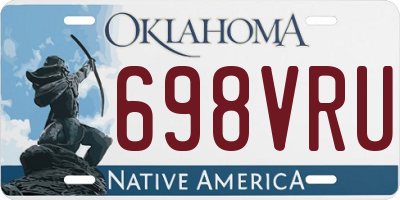 OK license plate 698VRU
