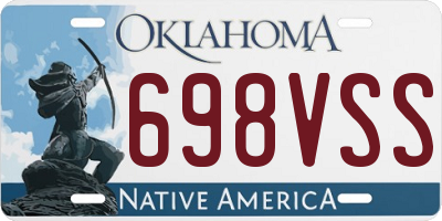 OK license plate 698VSS
