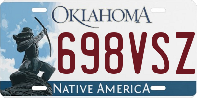 OK license plate 698VSZ