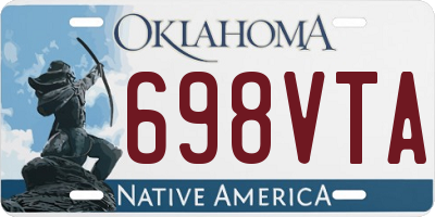 OK license plate 698VTA