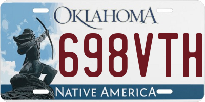 OK license plate 698VTH