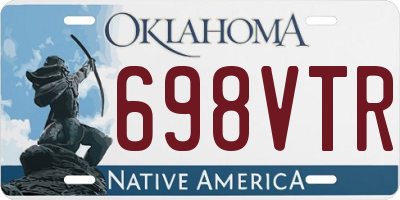 OK license plate 698VTR