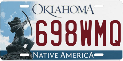 OK license plate 698WMQ