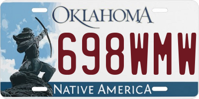 OK license plate 698WMW