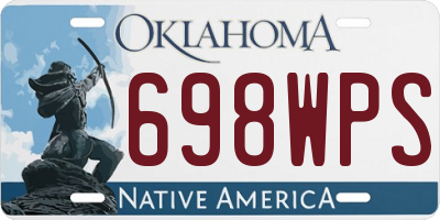 OK license plate 698WPS