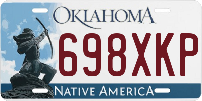 OK license plate 698XKP