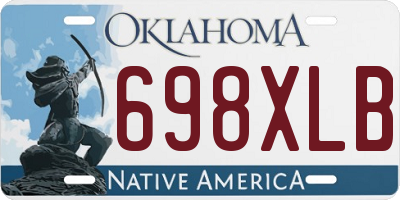 OK license plate 698XLB
