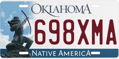 OK license plate 698XMA