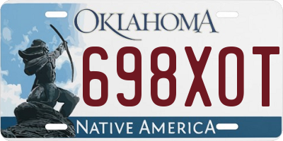 OK license plate 698XOT