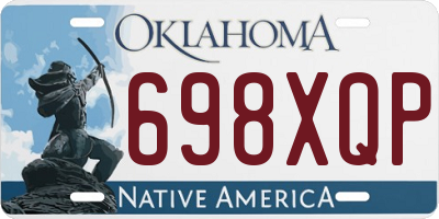 OK license plate 698XQP