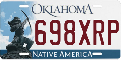 OK license plate 698XRP