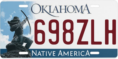 OK license plate 698ZLH