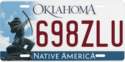 OK license plate 698ZLU