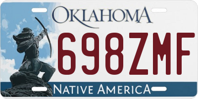 OK license plate 698ZMF