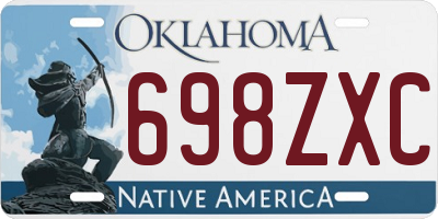 OK license plate 698ZXC