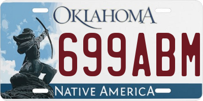 OK license plate 699ABM