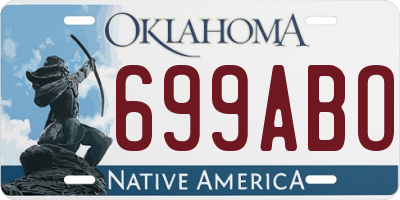 OK license plate 699ABO