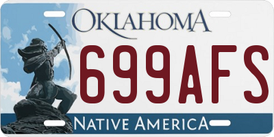 OK license plate 699AFS