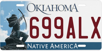 OK license plate 699ALX