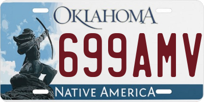 OK license plate 699AMV