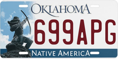 OK license plate 699APG