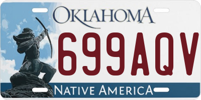 OK license plate 699AQV