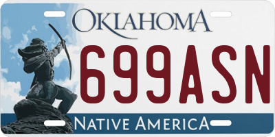 OK license plate 699ASN