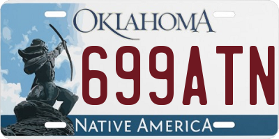 OK license plate 699ATN