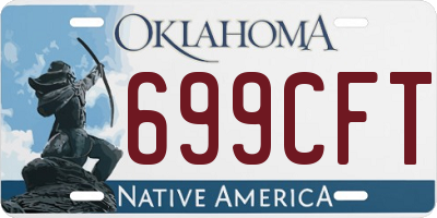 OK license plate 699CFT