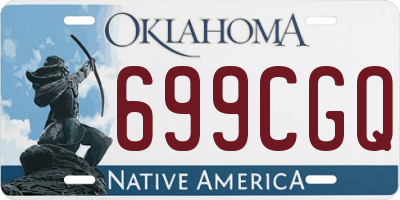 OK license plate 699CGQ