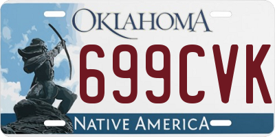 OK license plate 699CVK