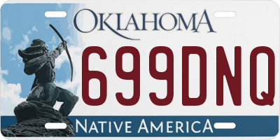 OK license plate 699DNQ