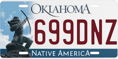 OK license plate 699DNZ