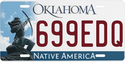 OK license plate 699EDQ