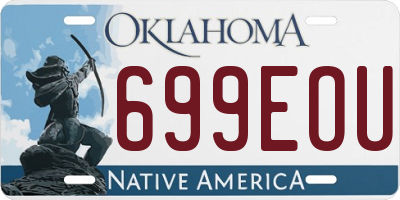 OK license plate 699EOU