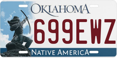OK license plate 699EWZ
