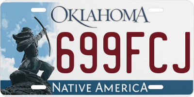 OK license plate 699FCJ