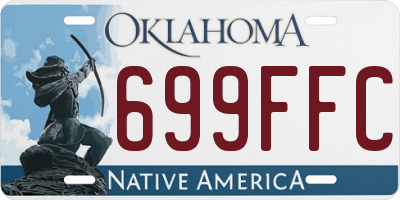 OK license plate 699FFC