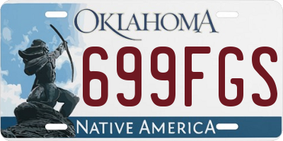 OK license plate 699FGS