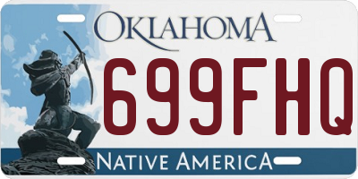 OK license plate 699FHQ