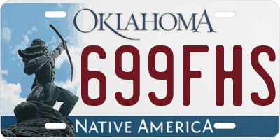OK license plate 699FHS